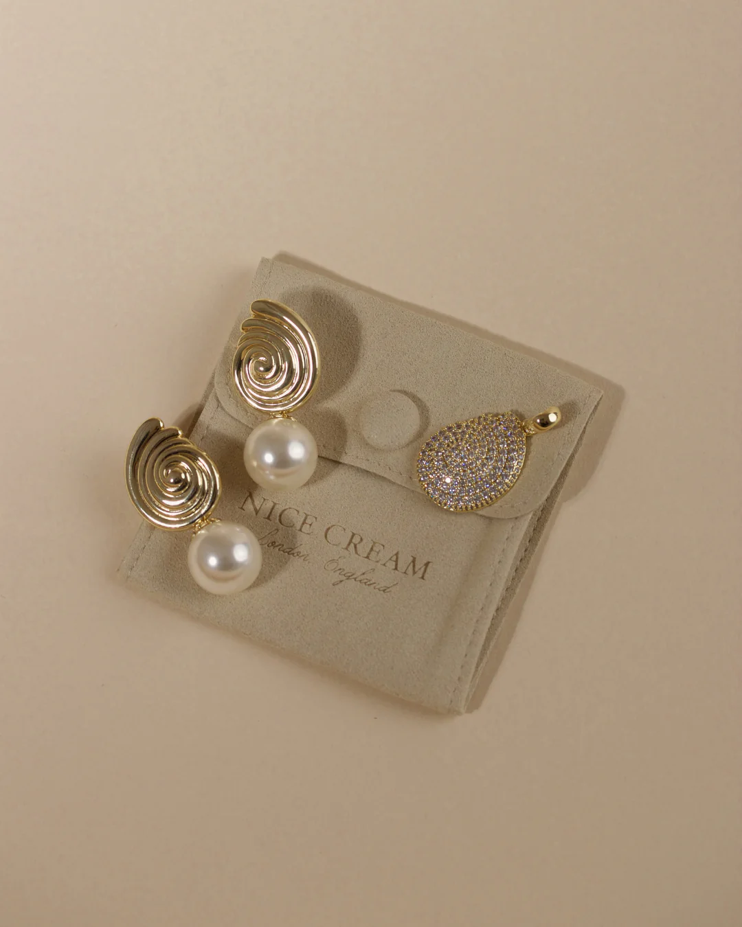 Coralie Pearl Drop Earrings - Image 2