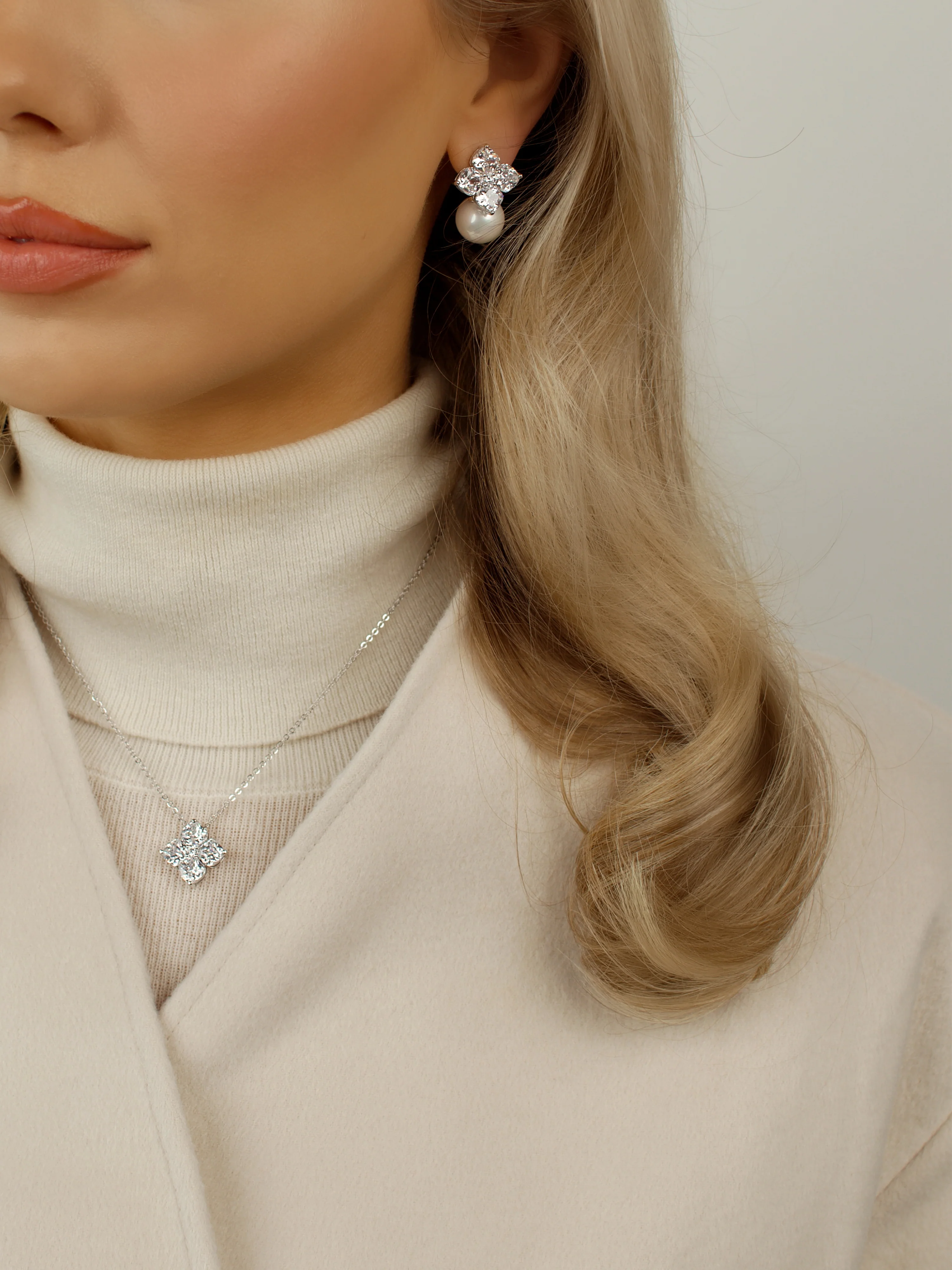 Crystal Hydrangea Necklace - Image 3