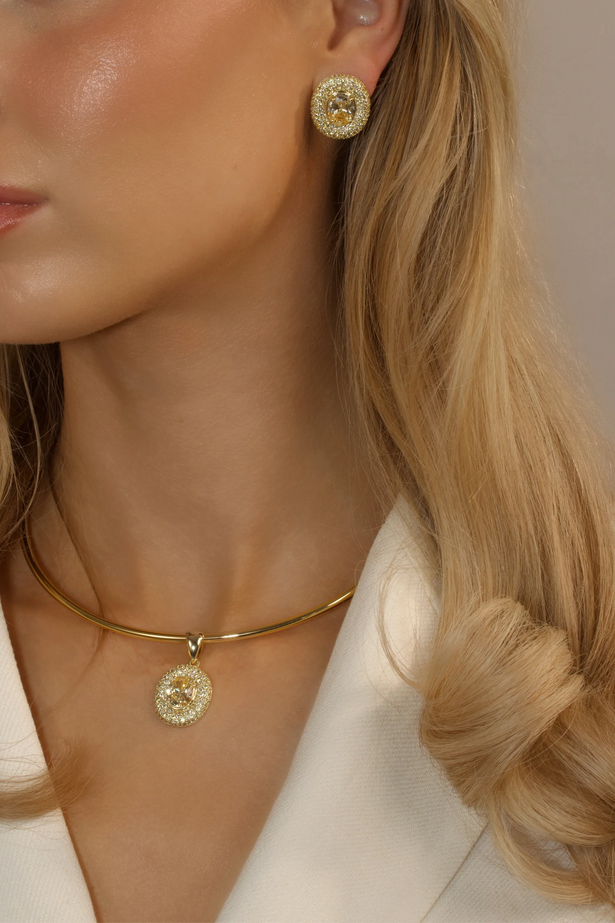 Desirée Oval Charm - Lemon Drop