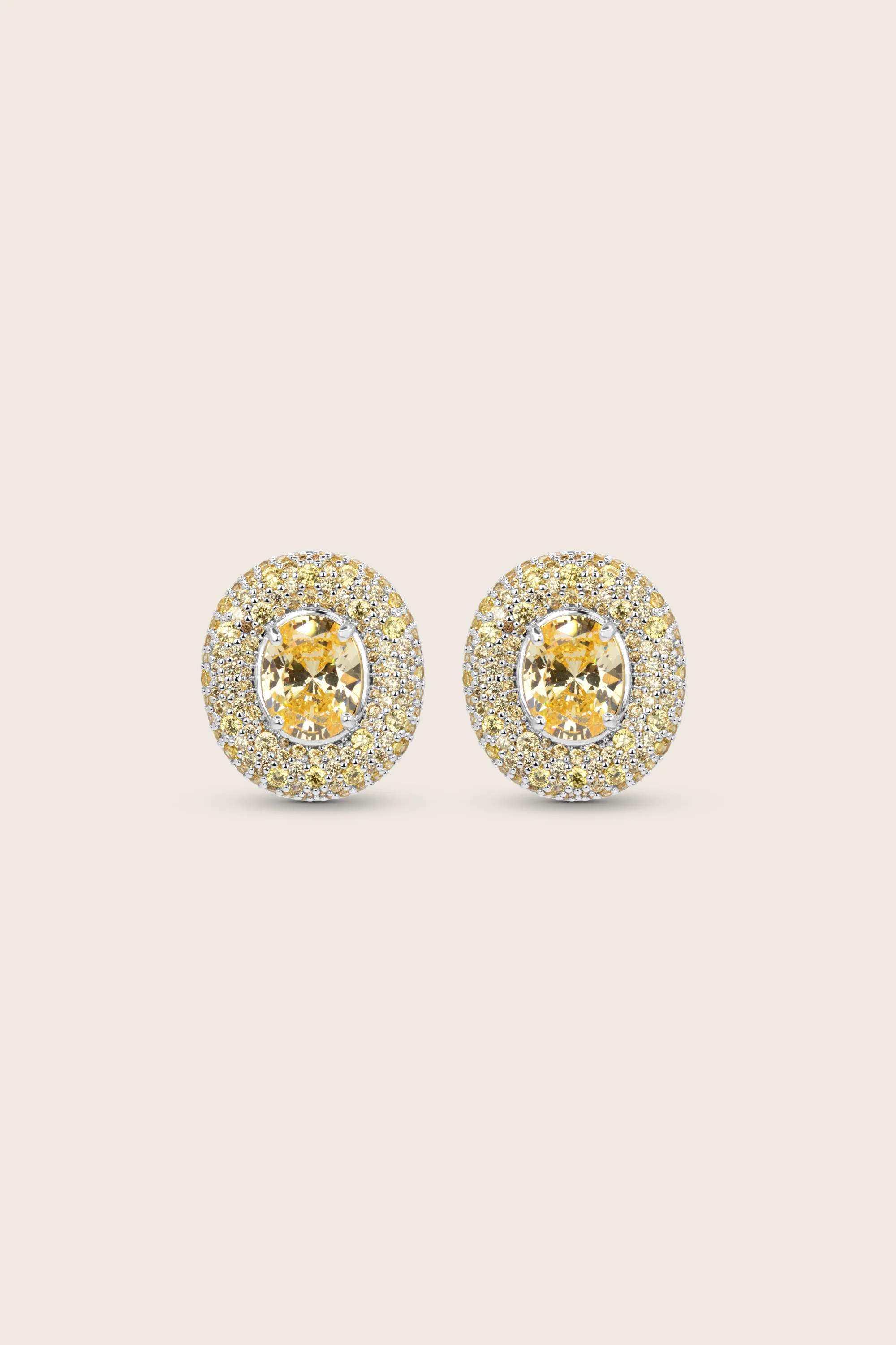 Desirée Oval Earrings - Lemon Drop - Image 2