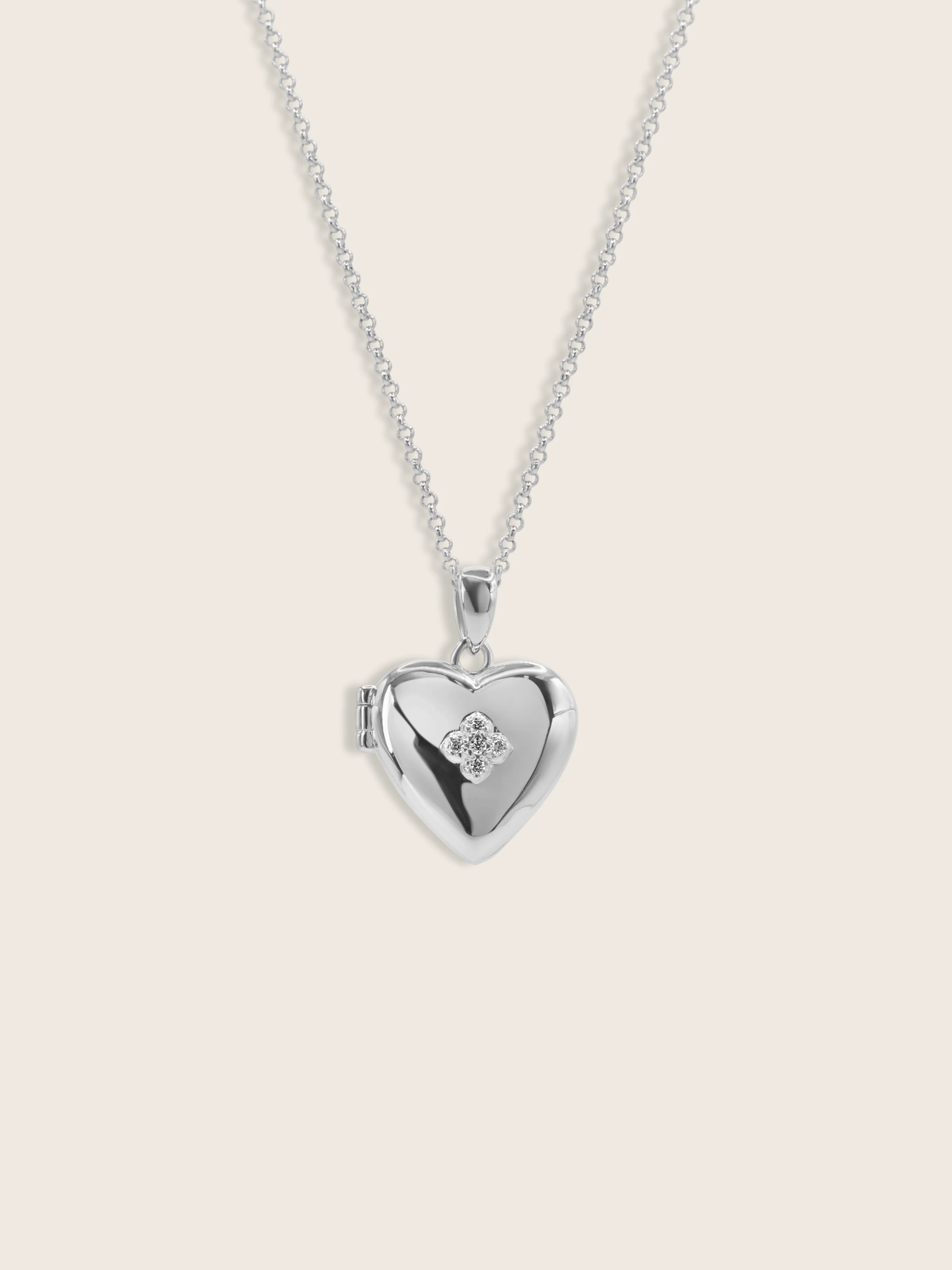 Love Locket Hydrangea Necklace - Image 2