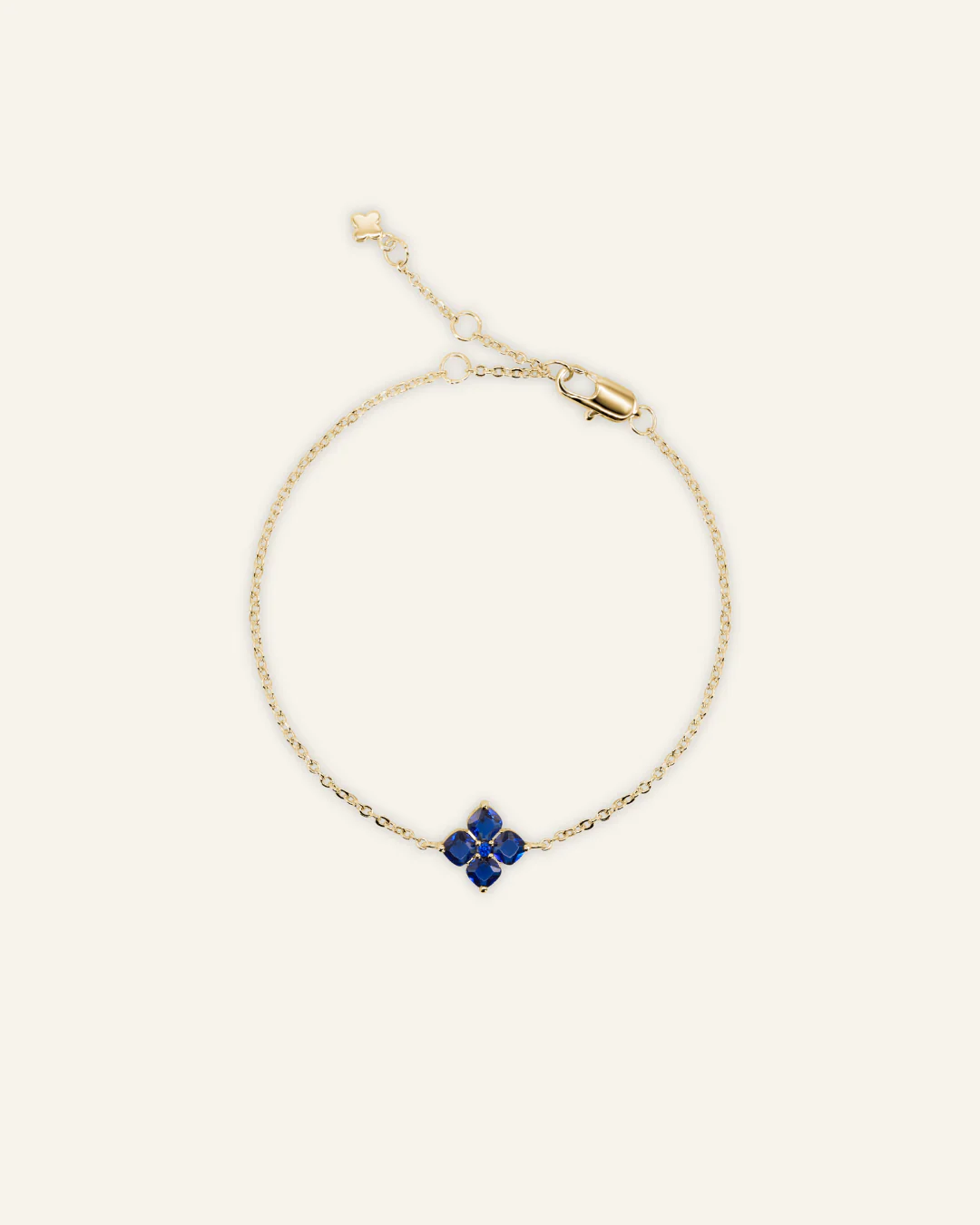 Mini Crystal Hydrangea Bracelet - Blueberry - Image 2